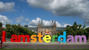 Illustration I amsterdam shows their colours.